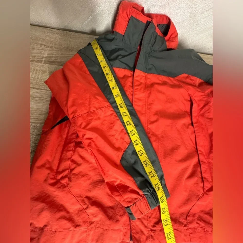 Gap Kids Boys L(10) Carrot Red Nylon Windbreaker Hooded Outdoor Jacket